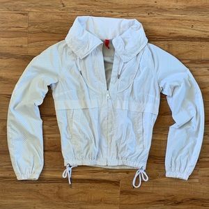 H&M White Windbreaker Jacket